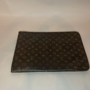 Louis Vuitton Pouch Document Holder 1988 Louis Vuitton Clutch LV Monogram Bag